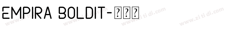 Empira BoldIt字体转换
